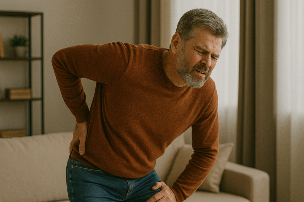 back pain only when standing